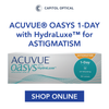 ACUVUE® OASYS 1-DAY with HydraLuxe™ for ASTIGMATISM